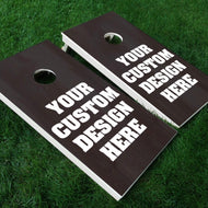 Custom Design Cornhole Boards with Single Thick Legs