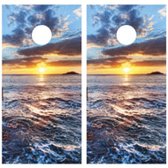 Beach Scene with Sunset