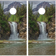 Mountains with a Waterfall
