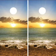 Beach Scene with Sunset
