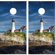 Beach Scene with Lighthouse