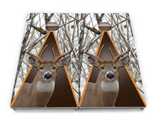 Whitetail Buck on Snow Camo