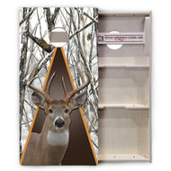 Whitetail Buck on Snow Camo
