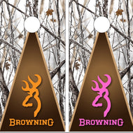 Browning Deer Hunting "His and Hers" on Snow Camo