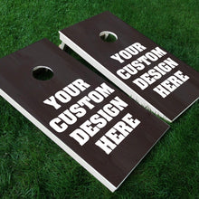 Custom Design Cornhole Boards with Single Thick Legs