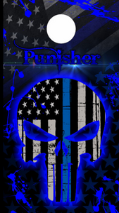 Police Thin Blue Line Punisher